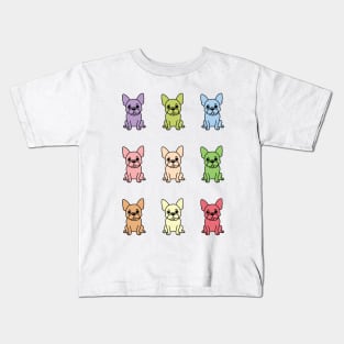 Cute French Bulldog Sticker pack Kids T-Shirt